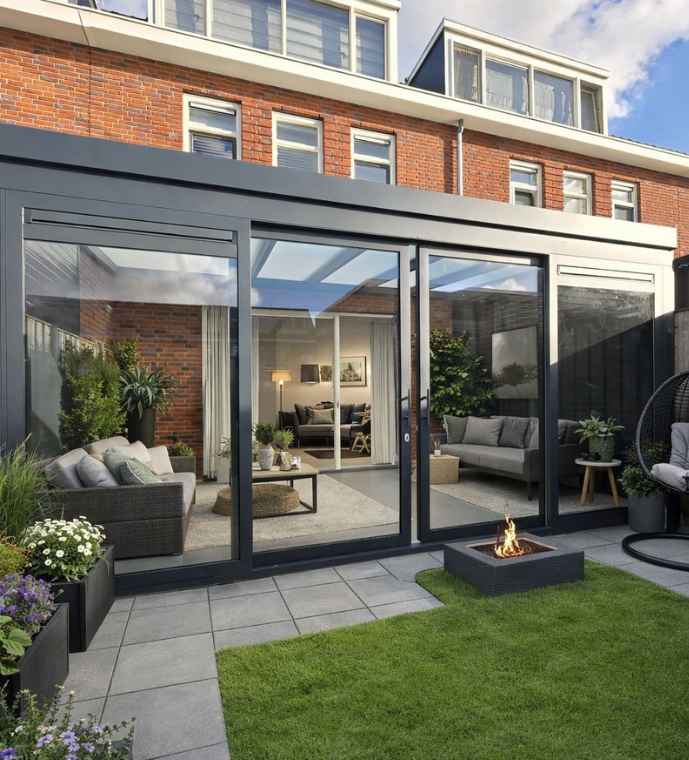 Tuinkamer veranda overkapping glazen serre